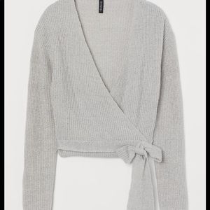NWT H&M Short Wrapover Cardigan
